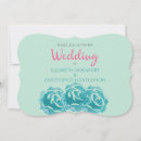 Search for teal rose wedding invitations Pretty