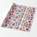 Search for monsters gift wrap Blue