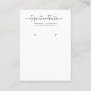 Search for white display cards Earring