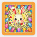 Search for colored eggs stickers Bunny