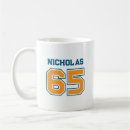Search for jersey number mugs Sports fan
