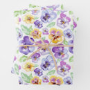 Search for pansy wrapping paper Birthday