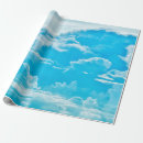 Search for blue sky and white clouds wrapping paper Background