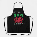 Search for funny saying aprons Red