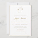 Search for modern monogram wedding invitations Simple