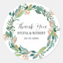 Search for watercolor wreath wedding stickers Foliage