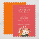 Search for hot pink baby shower invitations Orange
