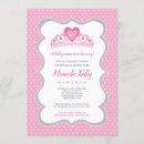 Search for princess is on her way invitations Pink