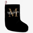 Search for simple and elegant christmas stockings Black