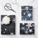 Search for navy and silver wrapping paper Stars