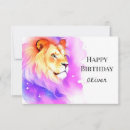 Search for safari birthday cards Lion