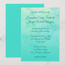 Search for aqua blue wedding invitations Calligraphy