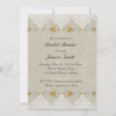 Search for linen bridal shower invitations Whimsical