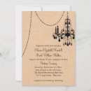 Search for chandelier wedding invitations Rustic
