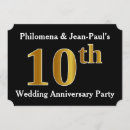 Search for 10th anniversary party invitations Tenth