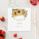 Search for sunflower wedding napkins Sage green