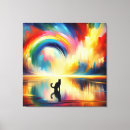 Search for abstract cat canvas prints Colorful