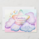 Search for rainbow clouds invitations Girl