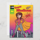 Search for girls superhero birthday invitations For kids