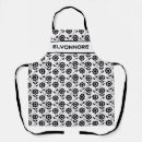 Search for modern geometric aprons Botanical