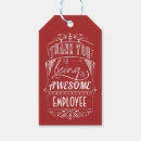 Search for employee gift tags Thank you