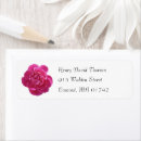 Search for peonys return address labels Pink peony