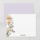 Search for watercolor flower note cards Purple