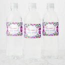 Search for bridal shower water bottle labels Pink