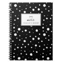 Search for black and white polka dots notebooks Modern