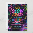 Search for lets glow crazy invitations Girl