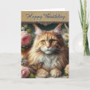 Search for vintage for her birthday cards Cat