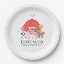 Search for farm birthday plates Cow