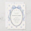 Search for blue christening invitations Watercolor floral