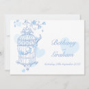Search for bird cage invitations Blue