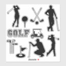Search for mens golf stickers Golfer