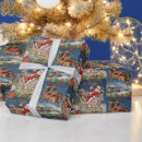 Search for santa claus sleigh wrapping paper Christmas eve