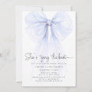 Search for tying the knot invitations Blue bow