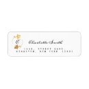 Search for flower wreath return address labels White