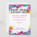 Search for paint splashes invitations Kids