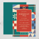 Search for geometric birthday invitations Fun
