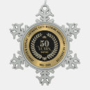 Search for pewter snowflake christmas tree decorations Black