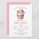 Search for christmas baby girl shower invitations Santa
