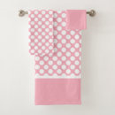 Search for pink white polka dot bath towels Kids