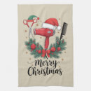 Search for christmas tea towels Santa