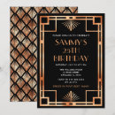 Search for art deco birthday invitations Roaring twenties