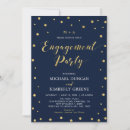 Search for navy and gold engagement party invitations Modern