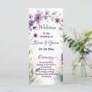 Search for lilac wedding programs Garden