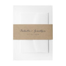 Search for kraft paper invitation belly bands Chic
