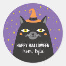 Search for fun feline stickers Black