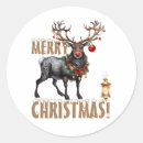 Search for red nosed reindeer stickers Merry christmas